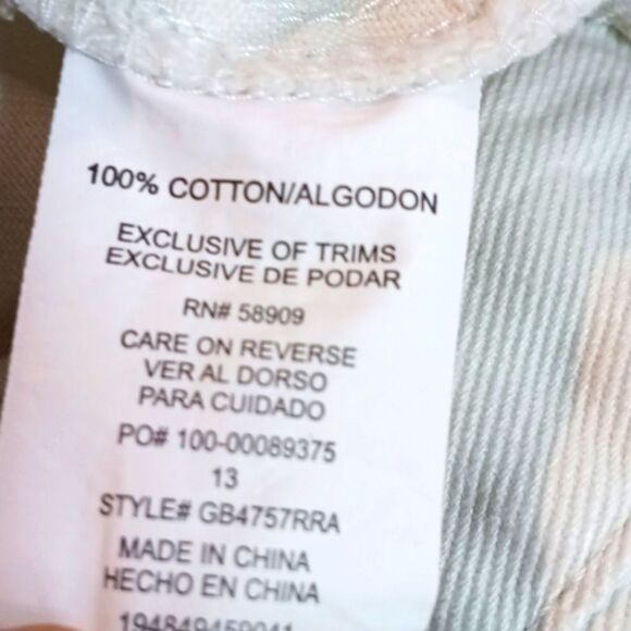 Gianni Bini Cream Straight Wide Leg High Waist Jeans Sz 13 (NWOT) - Picture 10 of 10